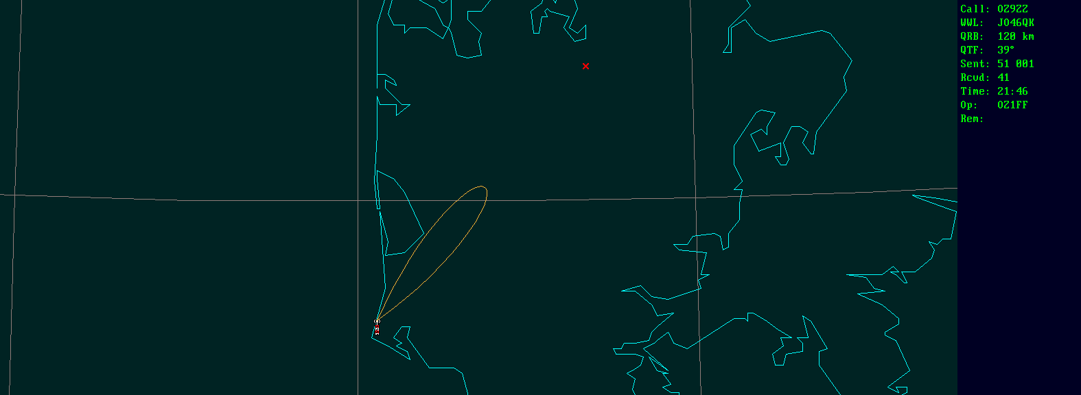 Polar map for 24 GHz