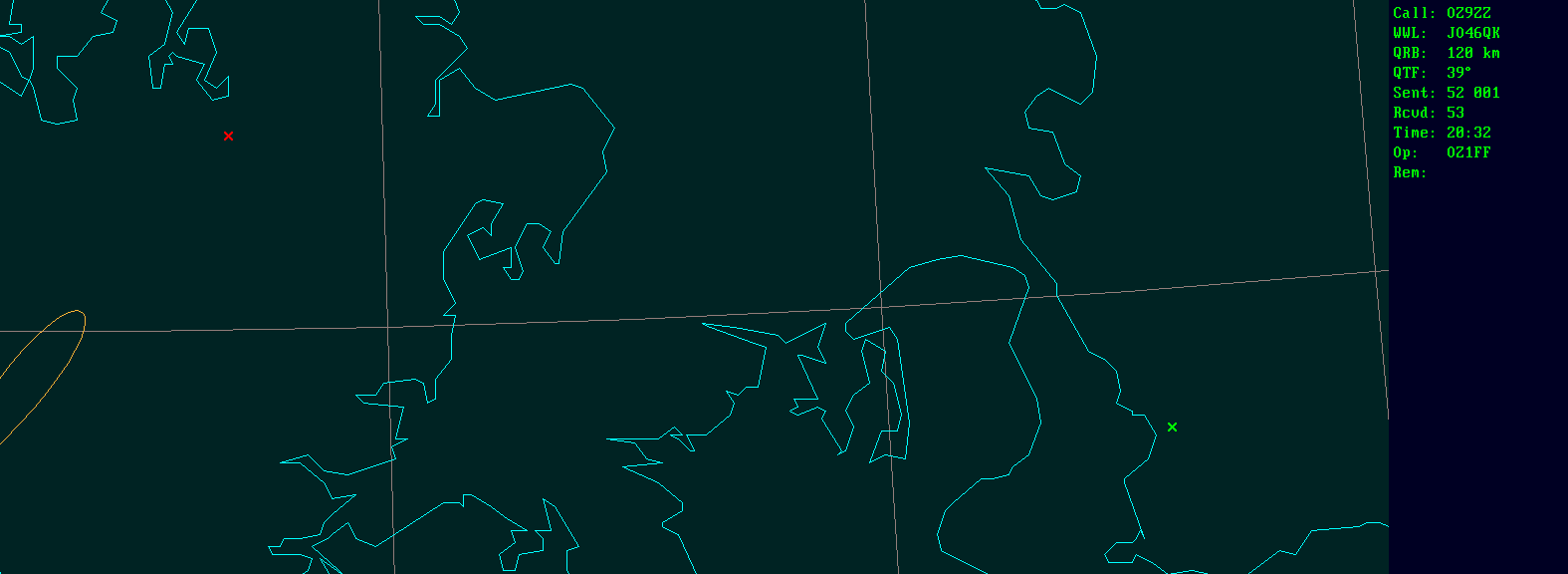 Polar map for 24 GHz