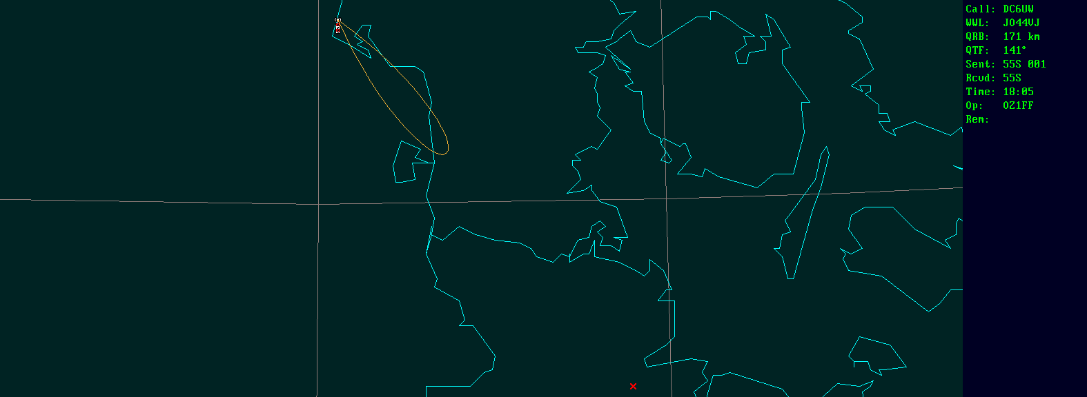 Polar map for 24 GHz