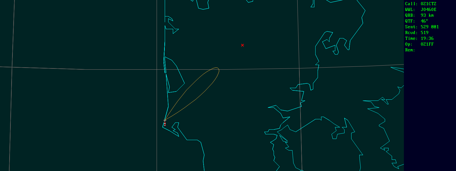 Polar map for 24 GHz