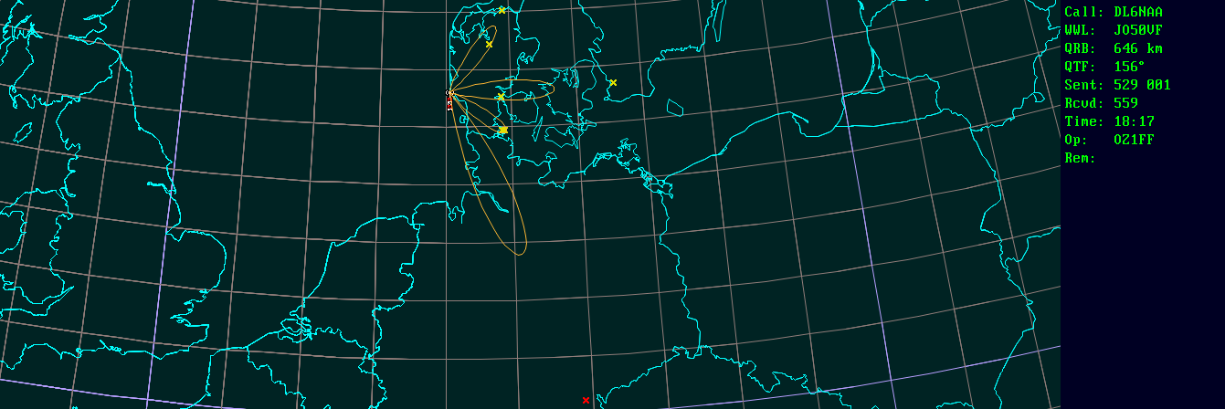 Polar map for 10 GHz