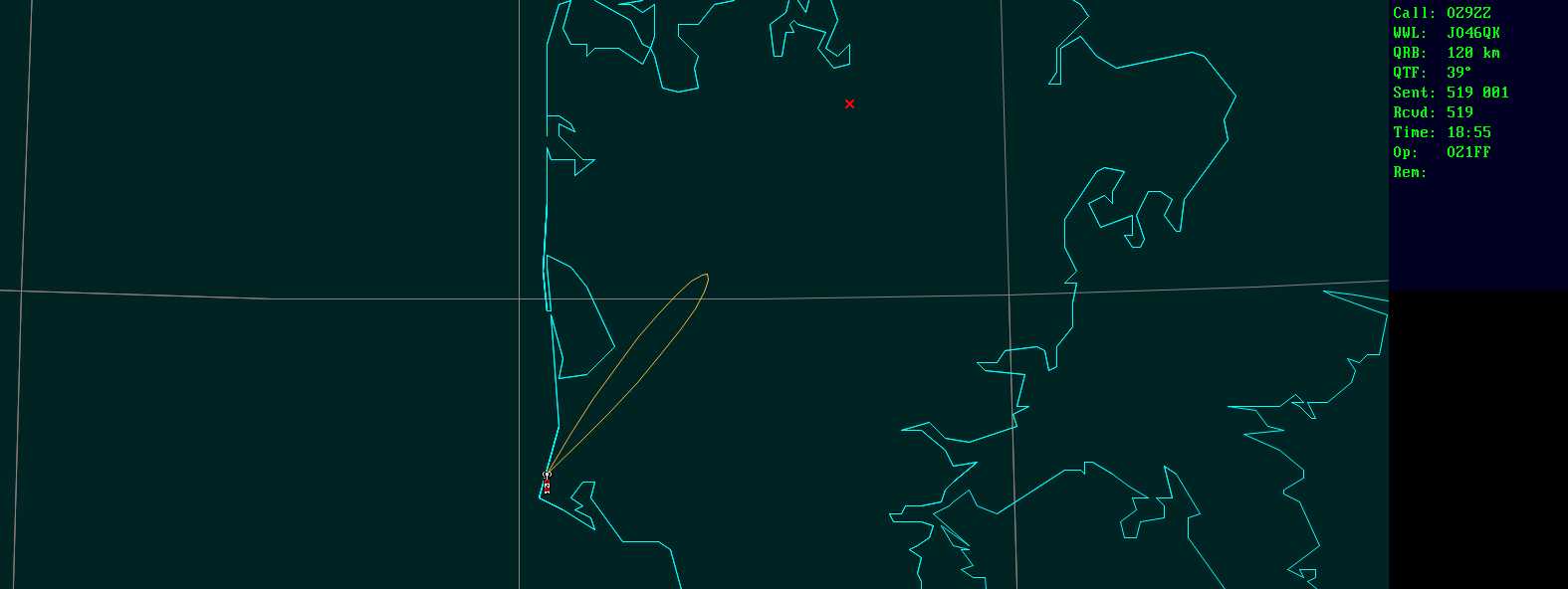 Polar map for 24 GHz