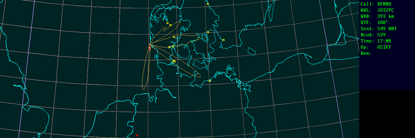 Polar map for 10 GHz